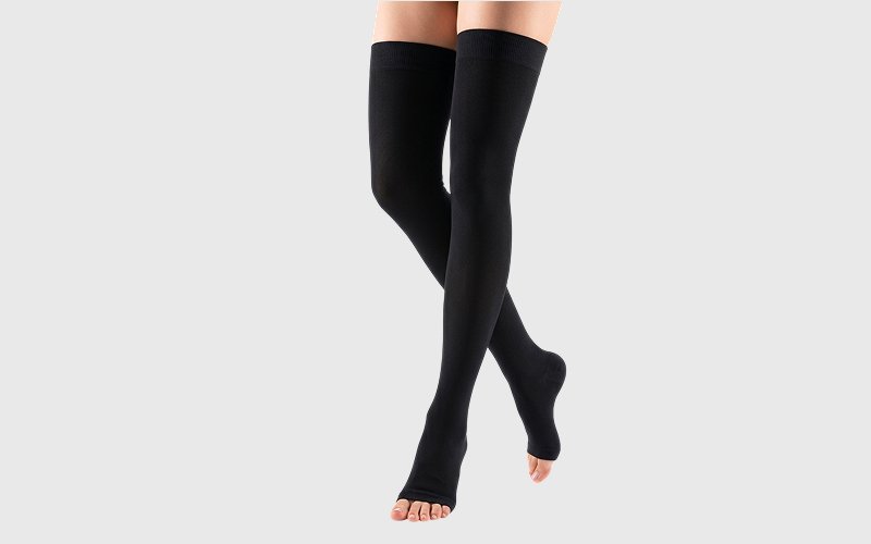 Open-Toe Medical Compression Pantyhose-VENLL